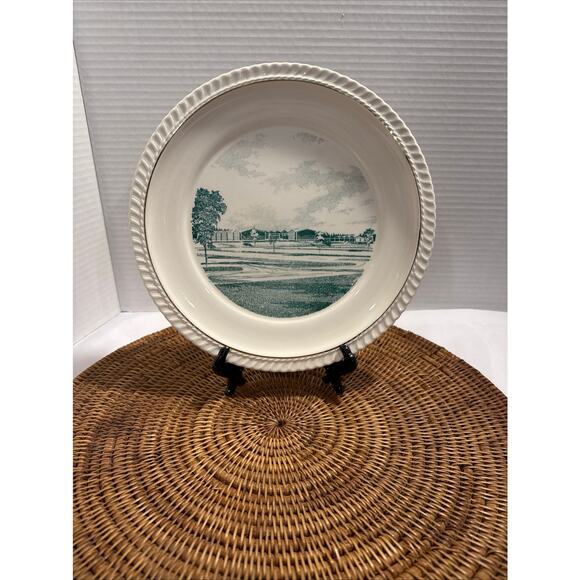 Vintage Collectible Gold-Rimmed Plate, Fayetteville, NC - Methodist College 1960 - Picture 1 of 8